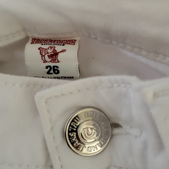 True Religion white jeans size 26 NWOT - Picture 3 of 4